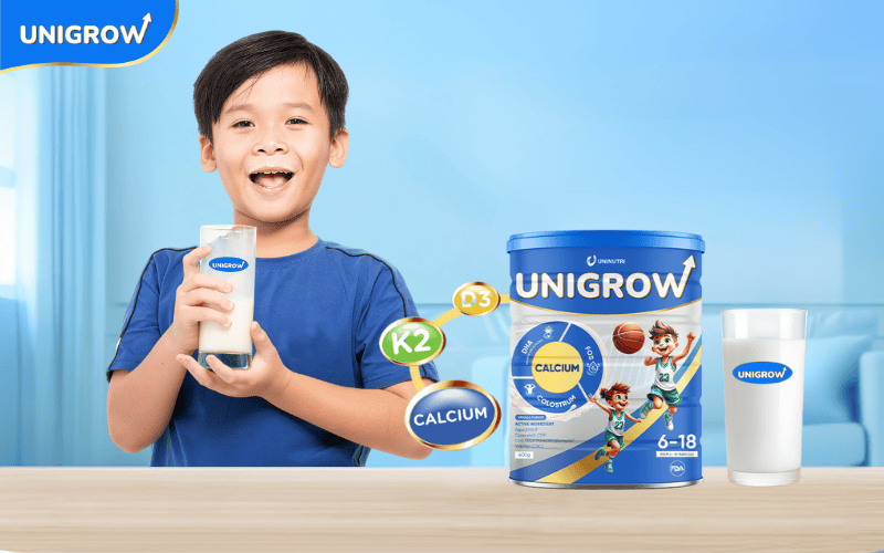 นม UniGrow ช่วยเพิ่มความสูงให้กับเด็กวัยแรกรุ่น